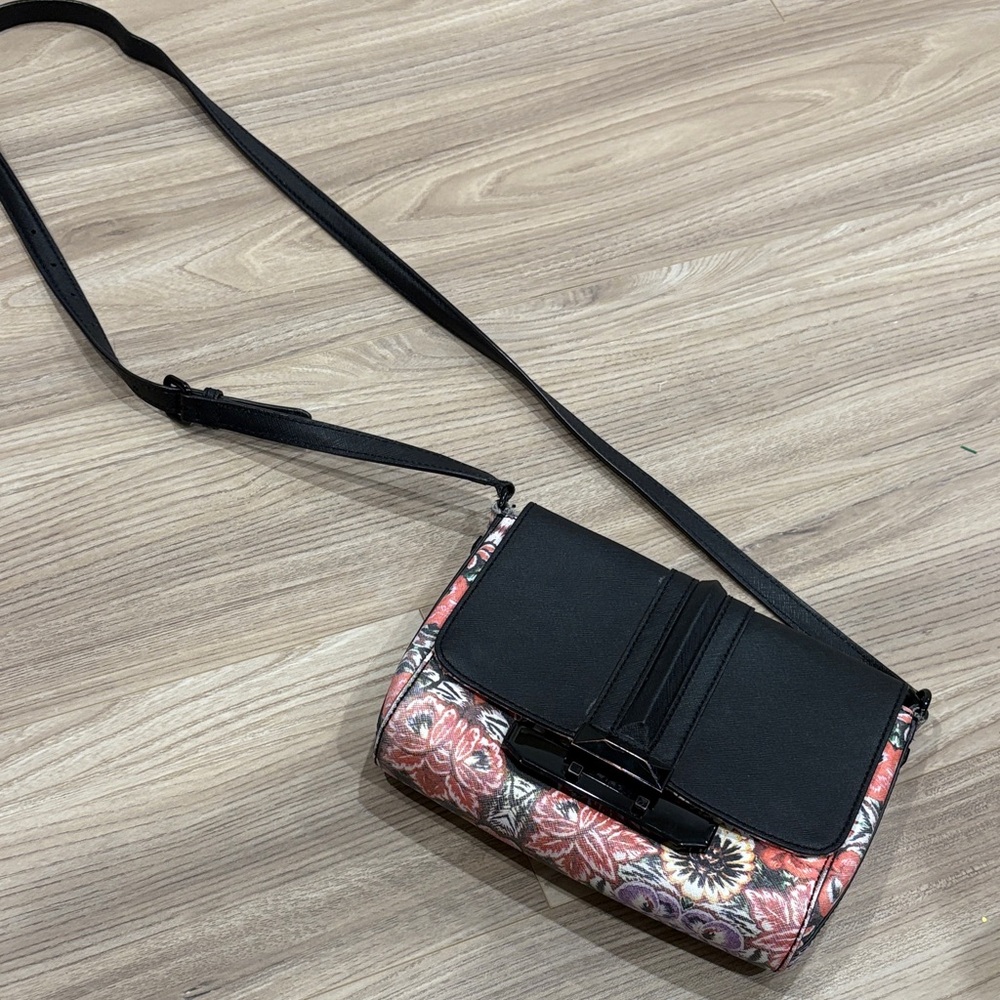 Rebecca Minkoff Floral Black Crossbody Bag ***read description